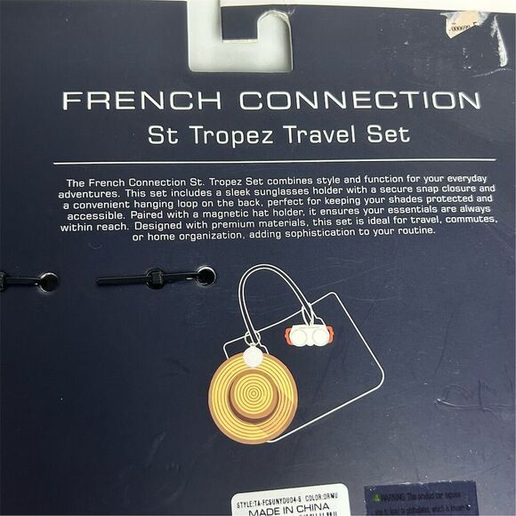 French Connection St. Tropez Pink Sunglasses & Hat Holder Set - Picture 15 of 15